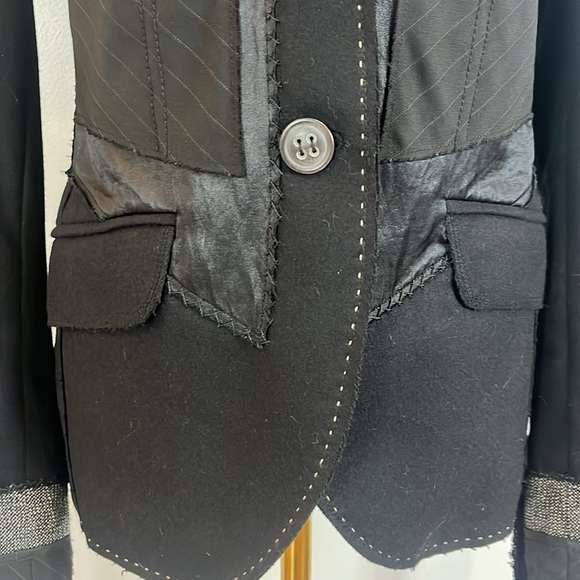 Ambiente Vintage Black Wool & Cashmere Blazer - Picture 4 of 15